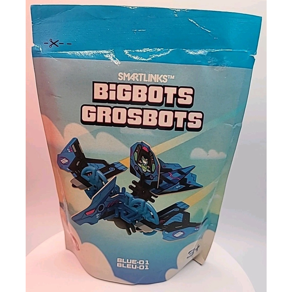 Wendy's Smartlinks Bigbots Blue-01 Kids Meal Toy New Sealed